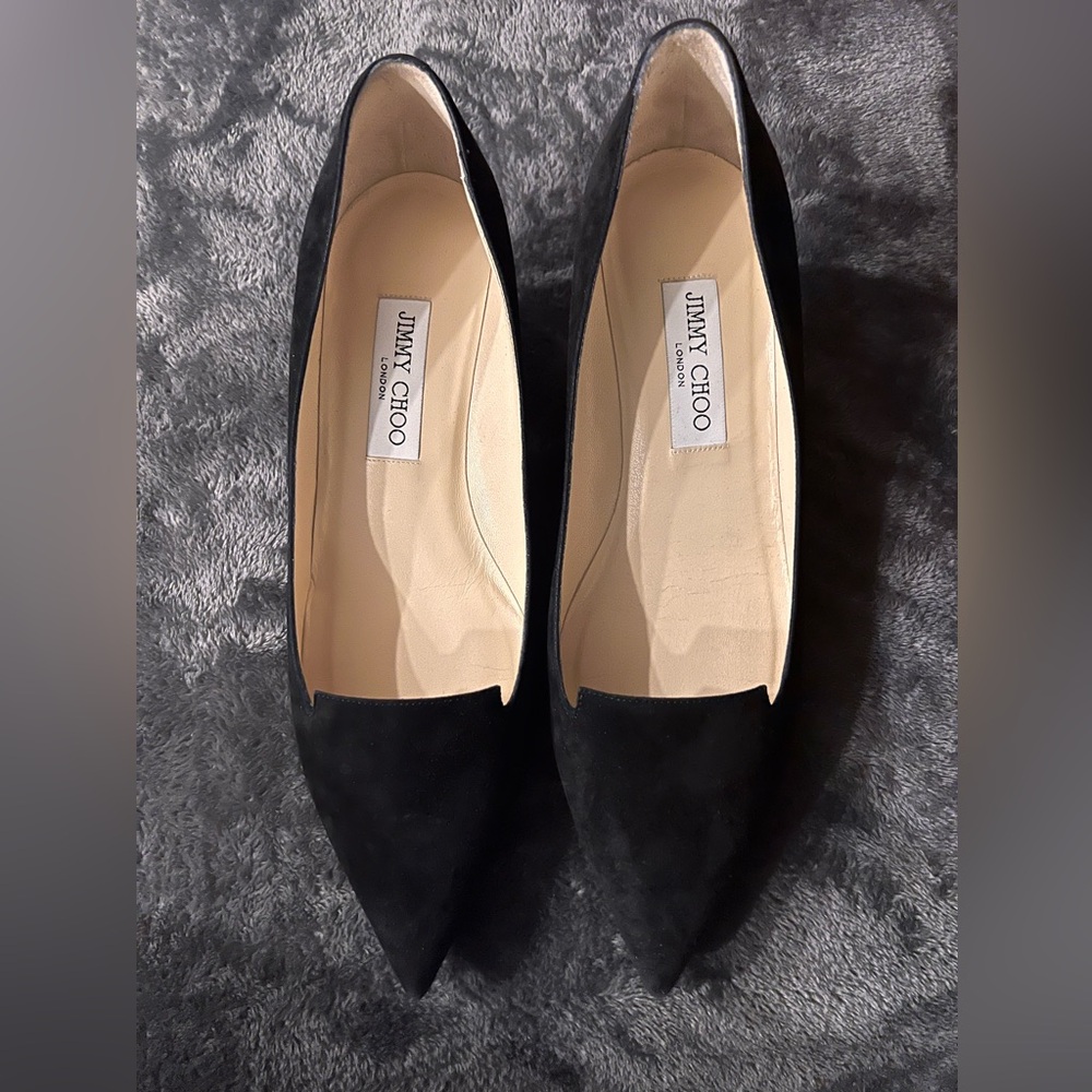 Jimmy Choo Black Suede Heels